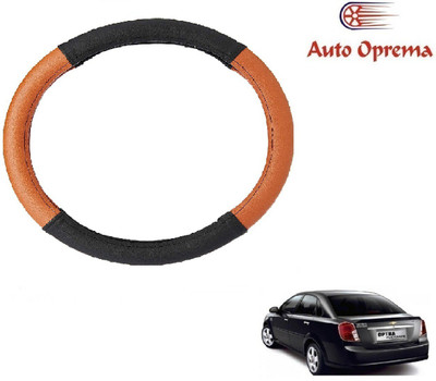 Auto Oprema Steering Cover For Chevrolet Optra(Black, Tan, Leatherite)