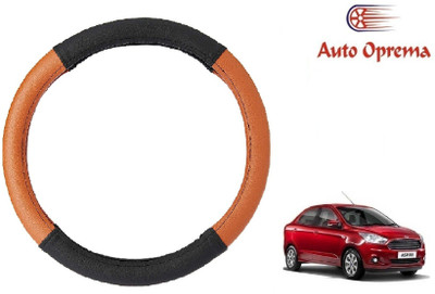 Auto Oprema Steering Cover For Ford Aspire(Black, Tan, Leatherite)