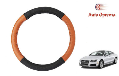 Auto Oprema Steering Cover For Audi A7(Black, Tan, Leatherite)
