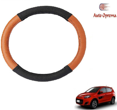 Auto Oprema Steering Cover For Fiat Palio(Black, Tan, Leatherite)