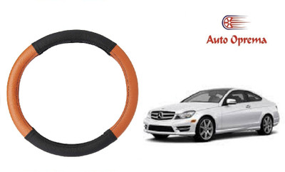 Auto Oprema Steering Cover For Mercedes Benz C280(Black, Tan, Leatherite)