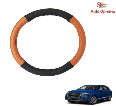 Auto Oprema Steering Cover For Audi Q7(Black, Tan, Leatherite)