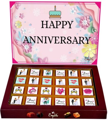 Expelite Chocolate Anniversary Cake - 24 pc Wedding Anniversary Gift For Him Bars(450 g)