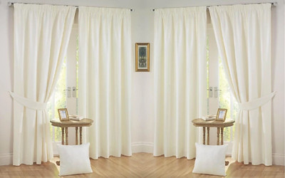 Gantavya 214 cm (7 ft) Door Polyester Semi Transparent Curtain (Pack Of 4)(White, Plain)