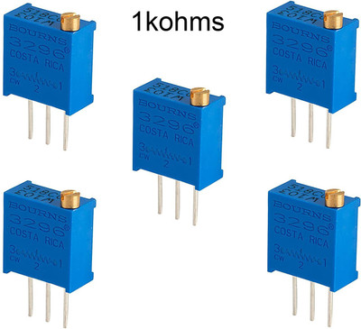 jivith 1k 3296 sealed trimpot multi turn top screw 0.5watt Electronic Components Electronic Hobby Kit