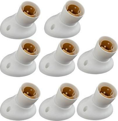 SIDDHI 1002A-1 Plastic Light Socket (Pack of 8) Brass Light Socket(Pack of 8)