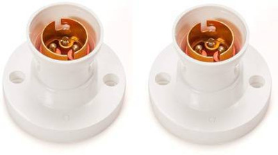 SIDDHI 1002A-1 Plastic Light Socket (Pack of 2) Brass Light Socket(Pack of 2)