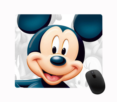 Impresion Mickey Mouse Cartoon Printed Premium Designer Mouse Pad for Computer/Laptop (22.5cm x 19cm) - C18 Mousepad(Multicolor)
