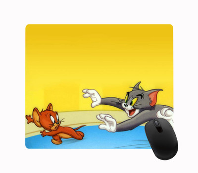 Impresion Tom and Jerry Cartoon Designer Printed Premium Designer Mouse Pad for Computer/Laptop (22.5cm x 19cm) - C142 Non Slip Base Mousepad(Multicolor)