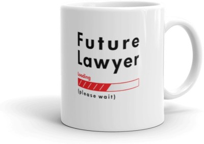 dm enterprises Trending " Future Lawyer Is Loading " - Best Gift For Lawyer And Advocate - Coffee Ceramic Coffee Mug(330 ml)