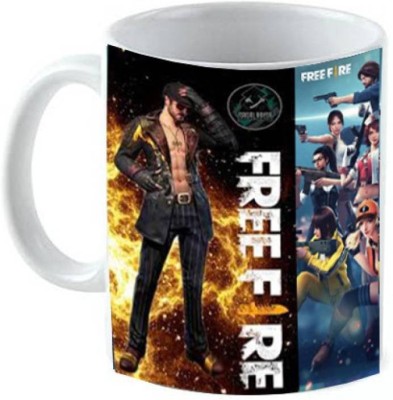 P89M  Free Fire KIDM023 Ceramic Coffee  (350 ml) Ceramic Coffee Mug(350 ml)