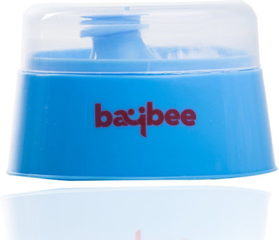 baybee Soft Face Body Cosmetic Powder Puff Sponge Box Case Container(Blue)