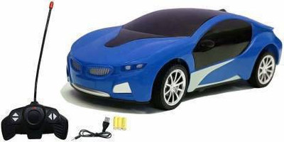 Freshh Club Wireless Remote Control High Speed 3D Famous Car with Light | Remote Control car for Boys(Blue)