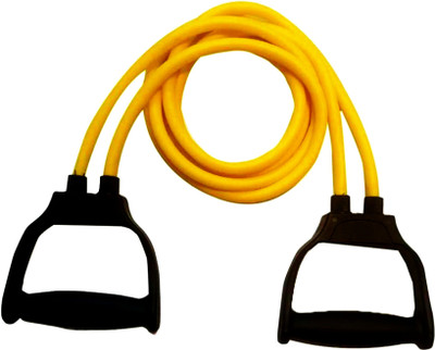 A.K Pull Rope Elastic Resistance Bands Fitness Rope Rubber Bands for Fitness Exercise Resistance Tube(Yellow, Black)