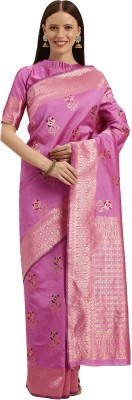 Shavya Woven Bollywood Pure Silk Saree(Pink)