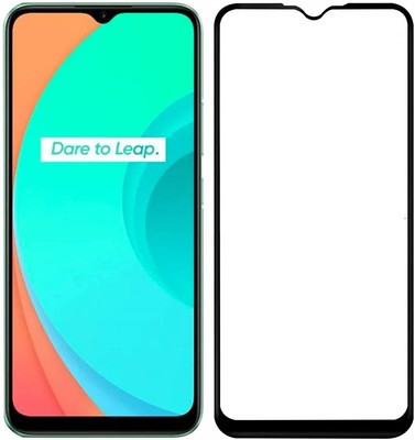 NSTAR Edge To Edge Tempered Glass for Realme C12(Pack of 1)