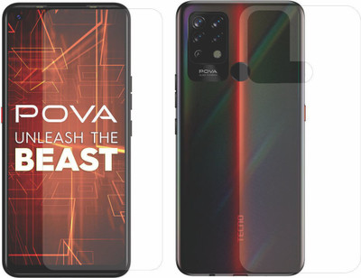 Fashion Way Front and Back Screen Guard for TECNO POVA(Pack of 2)