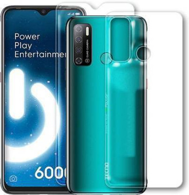 PR SMART Front and Back Tempered Glass for Tecno Spark Power 2(Pack of 2)