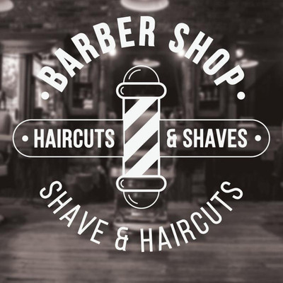 amazinghub 60 cm a...barberwhitestkrAC Self Adhesive Sticker(Pack of 1)