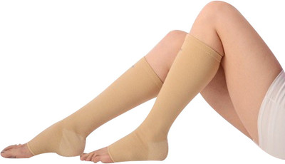 VISSCO Below Knee Compression Stockings Knee Support(Beige)