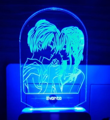 Super Ajanta Couple (Code - E005) 3d Night Lamp Night Lamp(10 cm, Multicolor)