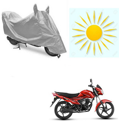 sr enterprises Waterproof Two Wheeler Cover for Suzuki(Hayate, Silver)