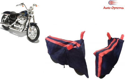 Auto Oprema Waterproof Two Wheeler Cover for Universal For Bike(XL 1200, Blue, Red)