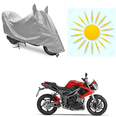 sr enterprises Waterproof Two Wheeler Cover for DSK Benelli(TNT R, Silver)
