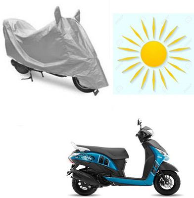 sr enterprises Waterproof Two Wheeler Cover for Yamaha(Alpha, Silver)