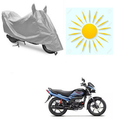 RPSENTTERPR Waterproof Two Wheeler Cover for Honda(Passion Pro, Silver)