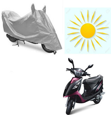 SANJU Waterproof Two Wheeler Cover for TVS(Scooty Streak, Silver)