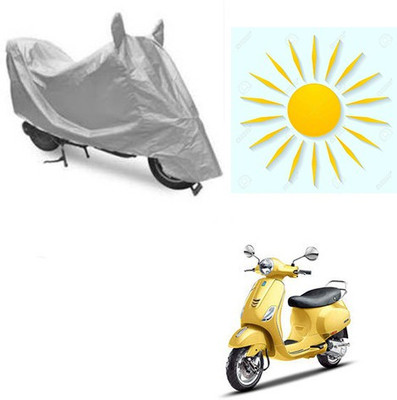 SANJU Waterproof Two Wheeler Cover for Piaggio(Vespa SXL, Silver)