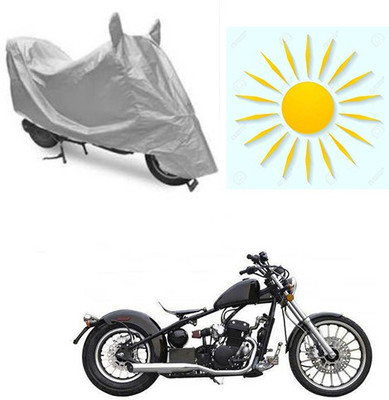 sr enterprises Two Wheeler Cover for Harley Davidson(Bobber 350, Silver)