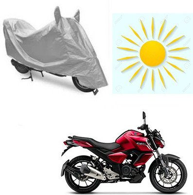 sr enterprises Waterproof Two Wheeler Cover for Yamaha(FZ-S, Silver)