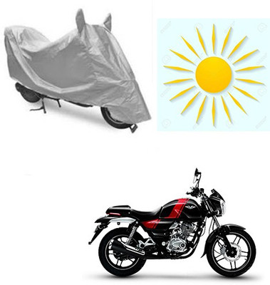 RPSENTTERPR Waterproof Two Wheeler Cover for Bajaj(V 150, Silver)