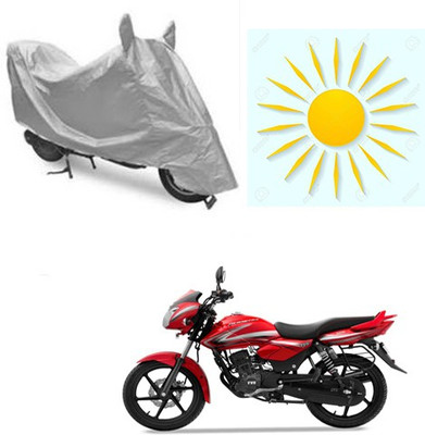 RPSENTTERPR Waterproof Two Wheeler Cover for TVS(Phoenix, Silver)
