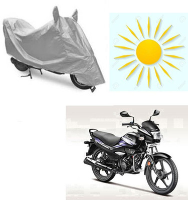 RPSENTTERPR Waterproof Two Wheeler Cover for Hero(Super Splendor, Silver)