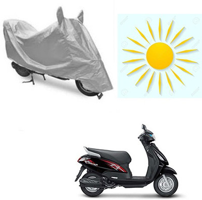 sr enterprises Waterproof Two Wheeler Cover for Suzuki(Swish, Silver)
