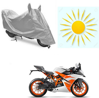 sr enterprises Waterproof Two Wheeler Cover for KTM(Duke 200, Silver)
