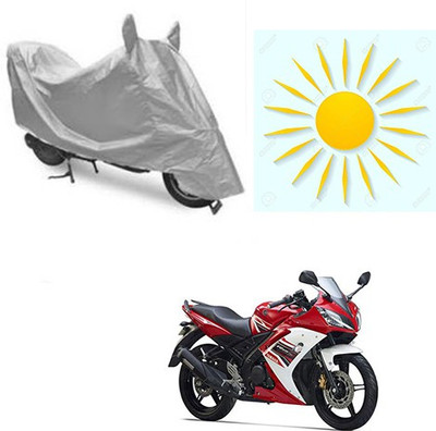 SANJU Waterproof Two Wheeler Cover for Yamaha(R15 s, Silver)