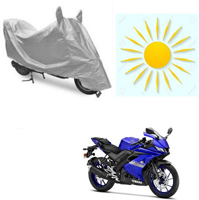 sr enterprises Waterproof Two Wheeler Cover for Yamaha(R15 V3, Silver)