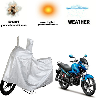 prp Two Wheeler Cover for Hero(Glamour i3s, Silver)