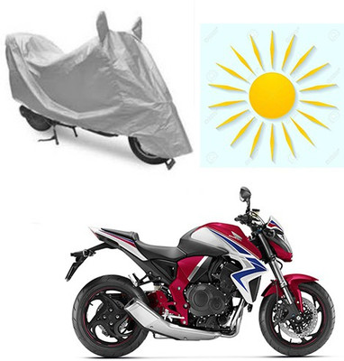 sr enterprises Waterproof Two Wheeler Cover for Honda(CB 1000R, Silver)