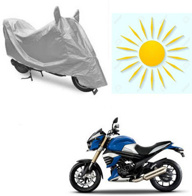 sr enterprises Waterproof Two Wheeler Cover for Mahindra(MOJO XT 300, Silver)