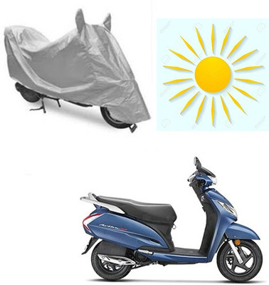 MOTOWORLD Waterproof Two Wheeler Cover for Honda(Activa 125, Silver)