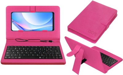 ACM Keyboard Case for Xiaomi Redmi Note 9 Pro 5G(Pink, Cases with Holder, Pack of: 1)