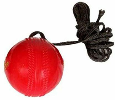 HACKERX Red Practice Hanging Cricket ball For Bat Knocking Cricket /Training Ball Cricket Synthetic Ball(Standard, Pack of 1)