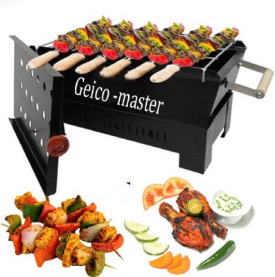 Geico master ExclusivePortable&PicnicBarbequewith6Skewers&1Grillstandjali Charcoal Grill