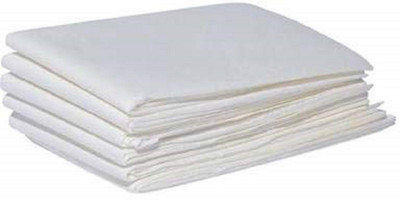 INAYA 20 TC Microfiber Single Solid Flat Bedsheet(Pack of 10, White)