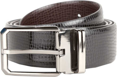 BlacKing Men Casual, Party, Formal, Evening Black Texas Leatherite, Artificial Leather Reversible Belt